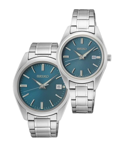 SET Seiko Quartz SUR525P1 a SUR531P1 + 5 let záruka, pojištění a dárek ZDARMA