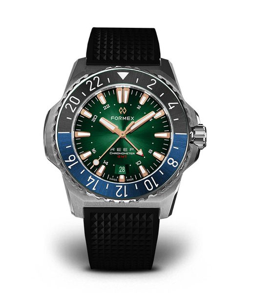 Formex Reef GMT Automatic Chronometer Green Dial with Rose Gold