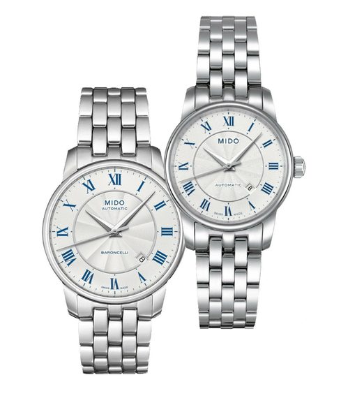 Levně SET Mido Baroncelli M8600.4.21.1 a M7600.4.21.1 + 5 let záruka, pojištění a dárek ZDARMA