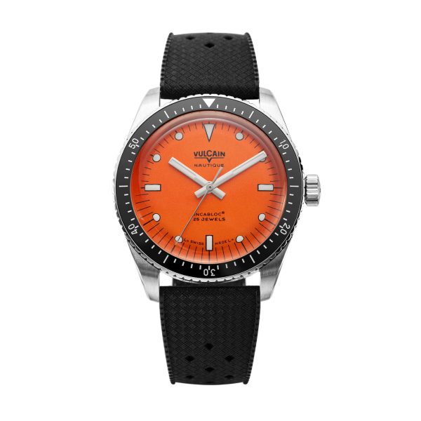 Vulcain Skindiver Nautique Orange - Rubber