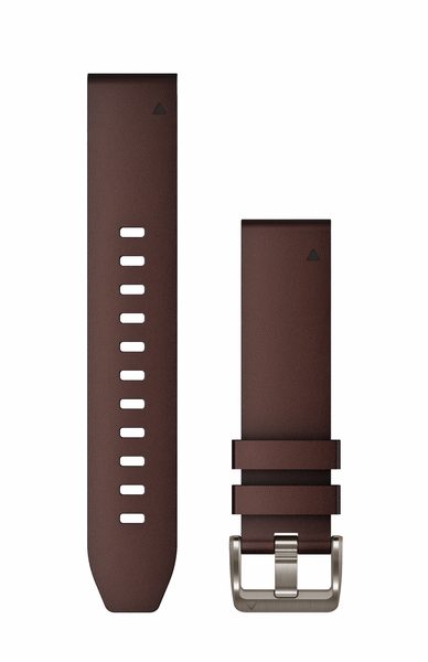 Řemínky Garmin QuickFit® 22 Oxford brown kůže 010-13123-10