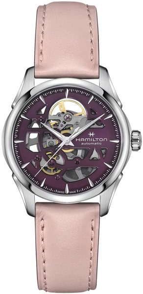 Levně Hamilton Jazzmaster Skeleton Lady Auto H32265801 + 5 let záruka, pojištění a dárek ZDARMA