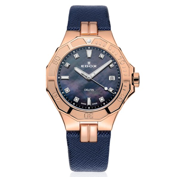 Levně EDOX Sport Delfin Diver Date Lady 53020-37RC-NANR + 5 let záruka, pojištění a dárek ZDARMA