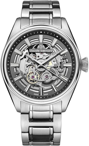 Levně Claude Bernard Proud Heritage Automatic Skeleton 85307-3M-GIN + 5 let záruka, pojištění a dárek ZDARMA