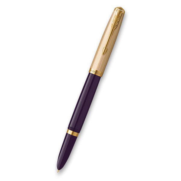 Plnicí pero Parker 51 Deluxe Plum GT 18K 1502/612351 - hrot M (střední) + 5 let záruka, pojištění a dárek ZDARMA