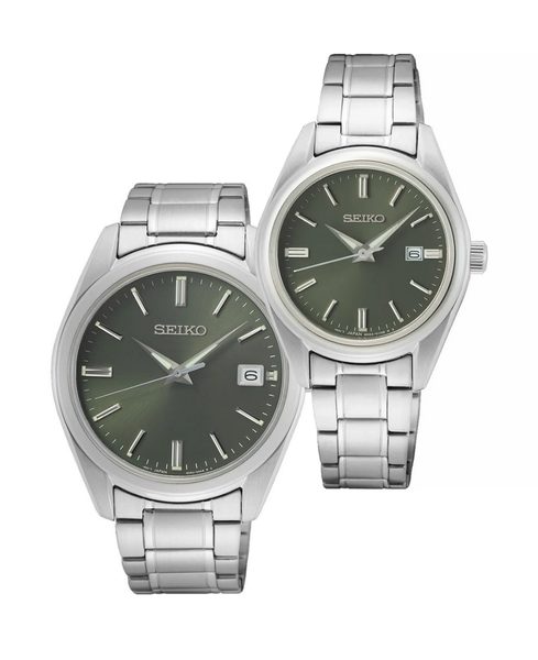 SET Seiko Quartz SUR527P1 a SUR533P1 + 5 let záruka, pojištění a dárek ZDARMA