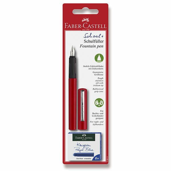 Plnicí pero Faber-Castell - Výběr barev 0021/1498 - červené + 5 let záruka, pojištění a dárek ZDARMA