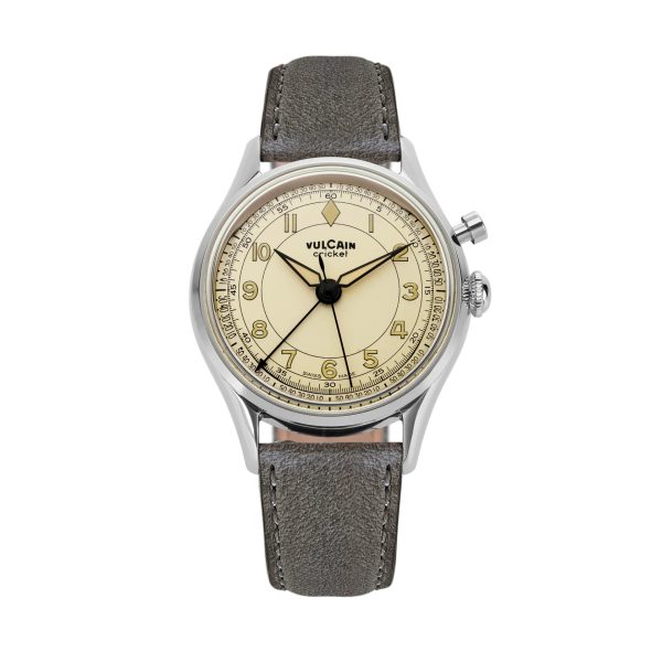 Vulcain Cricket Classique 39 mm - Eggshell - Brown Alligator