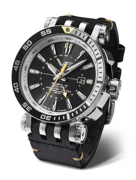 Vostok Europe Energia Rocket Automatic GMT NH34-575A718 - Bílý silikonový řemínek