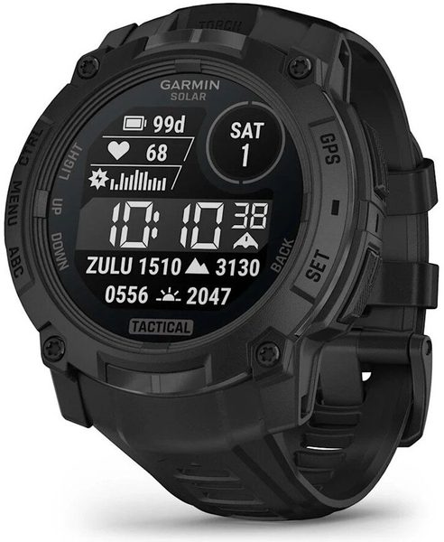 Levně Garmin Instinct® 3 – 50 mm, Solar, Tactical Edition Black s řemínkem Black 010-02935-50