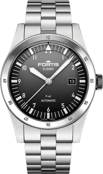 Levně Fortis Flieger F-41 Black F4220017 + 5 let záruka, pojištění a dárek ZDARMA