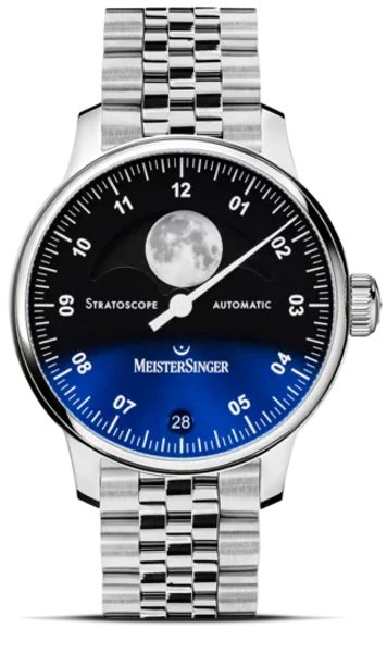 MeisterSinger Stratoscope ST982 - Světle hnědý kožený řemínek