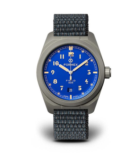 Formex Field Automatic Earth Blue Limited Series Nylon-Velcro Blue Strap 0660.1.6539.133