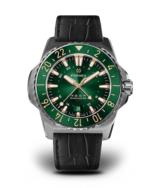 Formex Reef GMT Automatic Chronometer Green Dial with Rose Gold