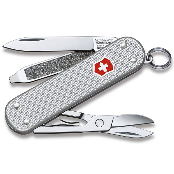 Levně Nůž Victorinox Classic Alox Silver + 5 let záruka, pojištění a dárek ZDARMA