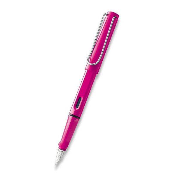 Plnicí pero Lamy Safari Shiny Pink 1506/013158 - hrot EF (velmi slabý) + 5 let záruka, pojištění a dárek ZDARMA