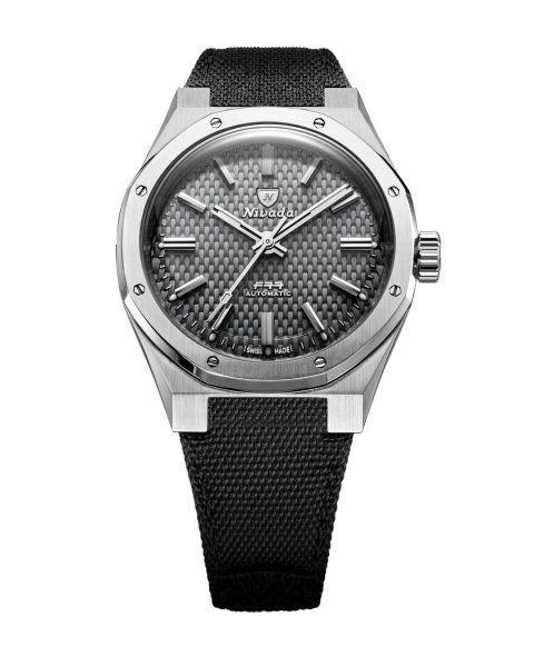 Levně Nivada Grenchen F77 SST Grey MK2 - 38 mm - Velcro Strap