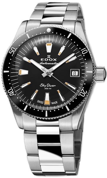 Edox Skydiver 38 Date Automatic 80131-3NM-NIB + 5 let záruka, pojištění a dárek ZDARMA