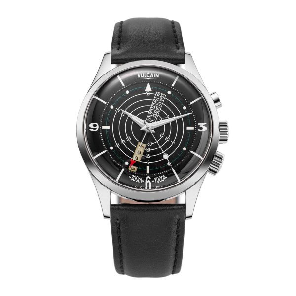 Vulcain Nautical Heritage - Black White Luminova - Black Plain