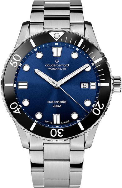 Levně Claude Bernard Aquarider Date Automatic 80129-3NBM-BUIB + 5 let záruka, pojištění a dárek ZDARMA