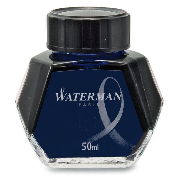 Levně Lahvičkový inkoust Waterman - Lahvičkový inkoust Waterman modročerný + 5 let záruka, pojištění a dárek ZDARMA