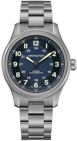 Levně Hamilton Khaki Field Titanium Auto H70545140 + 5 let záruka, pojištění a dárek ZDARMA