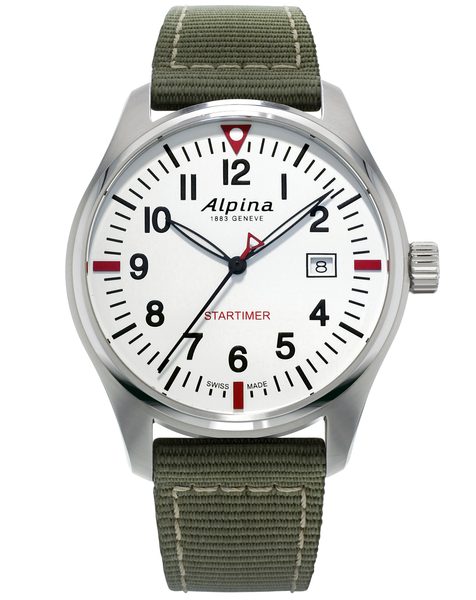 Levně Alpina Startimer Pilot Quartz AL-240S4S6 + 5 let záruka, pojištění a dárek ZDARMA