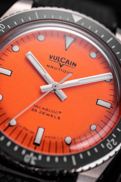 Vulcain Skindiver Nautique Orange - Rubber