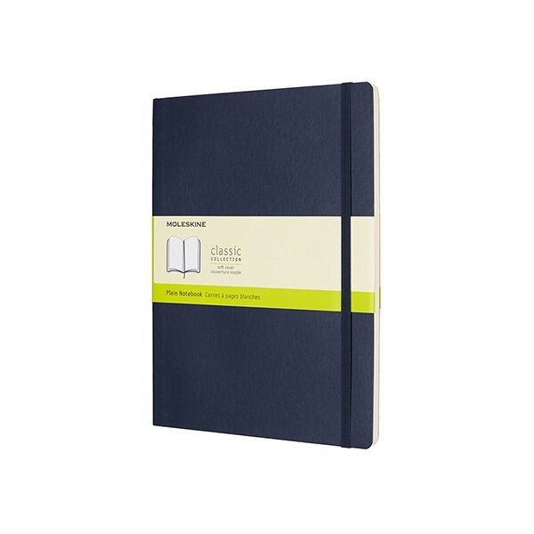 Zápisník Moleskine VÝBĚR BAREV - měkké desky - XL, čistý 1331/11291 - Zápisník Moleskine - měkké desky modrý