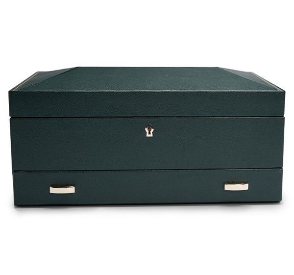 Levně Box na hodinky Wolf British Racing Green 792841 + 5 let záruka, pojištění a dárek ZDARMA