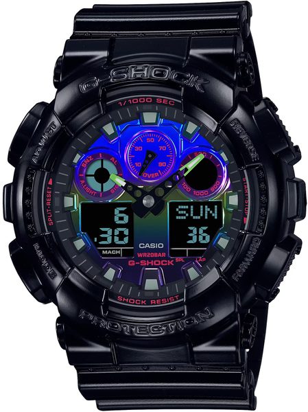 Casio G-Shock GA-100RGB-1AER Virtual Rainbow Series