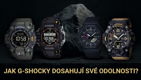 Odolnost hodinek G-Shock: Shock Resistant, voděodolnost, MIL-STD-810 a další