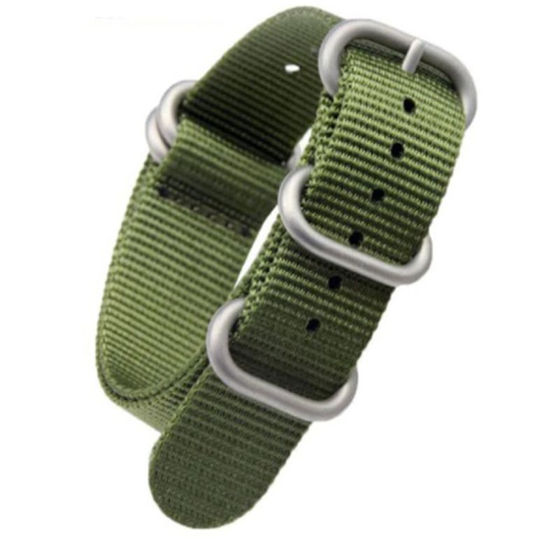 NATO ZULU strap green 22 mm Helveti.eu