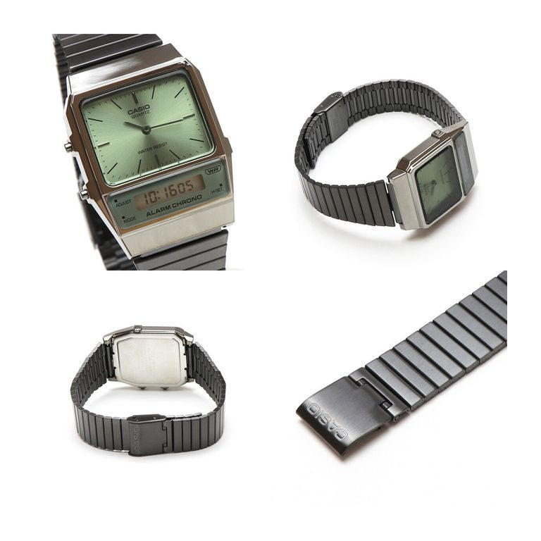 Casio Vintage Edgy horloge AQ-800ECGG-3AEF • Donkergrijs • de Bijenkorf
