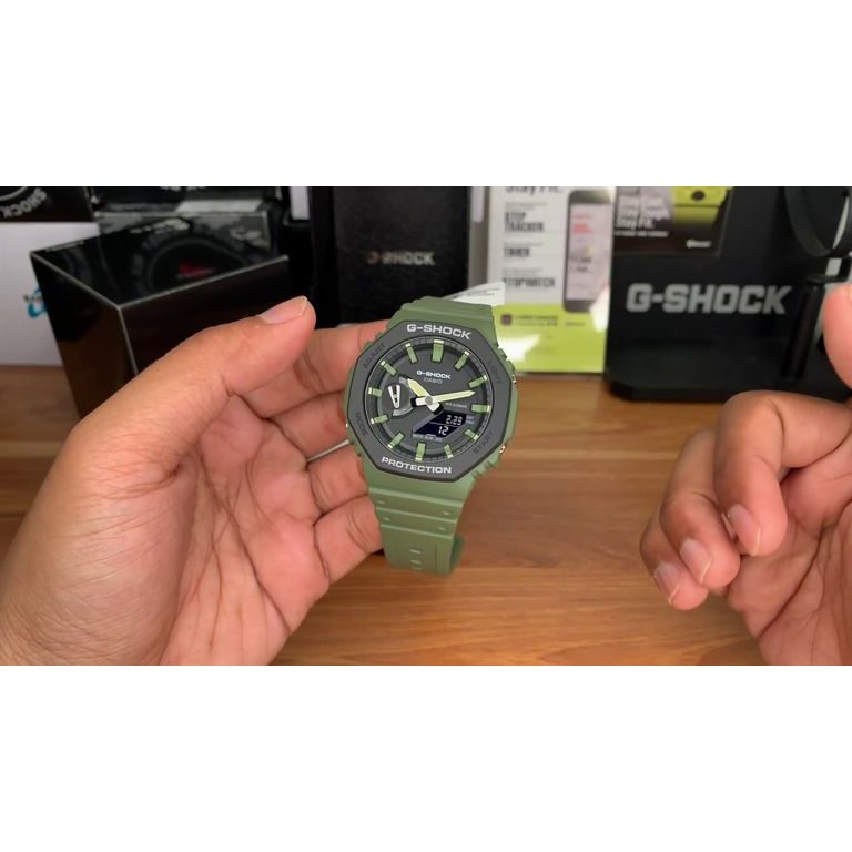 Bracelet De Montre Casio Résine Vert – Modèle GA-2110SU-3 – Neuf Avec étiquettes – Pour G-Shock