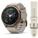 GARMIN FENIX® 9 PRO INREACH - 43 MM, AUTUMN GOLD TITANIUM S KOŽENÝM ŘEMÍNKEM BONE 010-04335-41 - FENIX 9 PRO INREACH - ROBNE MARKE