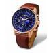 KOŽENÝ ŘEMÍNEK VOSTOK EUROPE CROCO PRO GAZ 14 LIMOUSINE YM26/56090256 - 22MM/HNĚDÝ/ZLATÁ SPONA - ŘEMÍNKY - OSTATNÍ