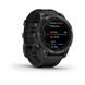 GARMIN FENIX 7 SAPPHIRE SOLAR TITAN BLACK/ BLACK SILICONE BAND - 010-02540-35 - FENIX 7 - BRANDS