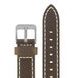 LEATHER STRAP JUNKERS 20MM - BROWN/WHITE STITCHING - STRAPS - ACCESSORIES