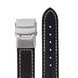 LEATHER STRAP JUNKERS XL 22MM - BLACK/TILT BUCKLE - STRAPS - ACCESSORIES