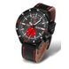 KOŽENÝ ŘEMÍNEK VOSTOK EUROPE PRO ALMAZ 6S11-320C260 - ČERNÝ/ČERNÁ SPONA - ŘEMÍNKY - OSTATNÍ