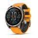 FĒNIX® 8 – 47 MM, AMOLED SAPPHIRE, TITANIUM S ORANGE/GRAPHITE SILIKONOVÝM ŘEMÍNKEM 010-02904-11 - FENIX 8 47MM - ZNAČKY