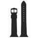 HIRSCH ARNE STRAP FOR APPLE WATCH - BLACK - STRAPS - ACCESSORIES
