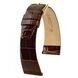 ŘEMÍNEK HIRSCH PRESTIGE ALLIGATOR - TMAVĚ HNĚDÝ, LESK - ŘEMÍNKY - OSTATNÍ