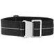 ELASTIC NYLON STRAP, BLACK-LIGHT GREY - STRAPS - ACCESSORIES