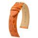 ŘEMÍNEK HIRSCH GENUINE CROCO 1 - ORANŽOVÝ, LESK - STRAPS - ACCESSORIES