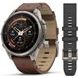 GARMIN FENIX® 9 PRO INREACH - 47 MM, TITANIUM S KOŽENÝM ŘEMÍNKEM WALNUT 010-04336-41 - FENIX 9 PRO INREACH - ROBNE MARKE