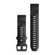 GARMIN QUICKFIT 20 STRAP, SILICONE, BLACK, BLACK BUCKLE - 010-12867-00 - STRAPS - ACCESSORIES