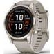 GARMIN FĒNIX 7S PRO SAPPHIRE SOLAR EDITION SOFT GOLD / LIGHT SAND BAND - 010-02776-15 - FENIX 7S - BRANDS