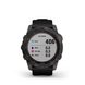 GARMIN FENIX 7X PRO SOLAR GRAY/ BLACK SILICONE BAND - 010-02541-01 - FENIX 7X - BRANDS